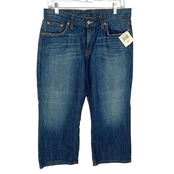 NEW Lucky Brand Classic Fit Mid Rise Medium Wash Crop Jeans Women’s 30 - Picture 1 of 10